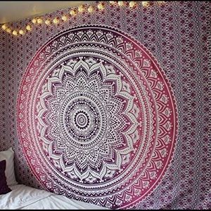 Purple and Pink Tapestry